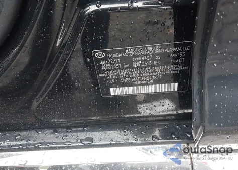 2015 Hyundai Sonata Limited из США, поврежденный, VIN 5NPE34AF1FH043877